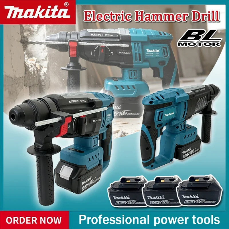 Power Tools Used - Makita Brushless Electric Hammer Drill 28MM