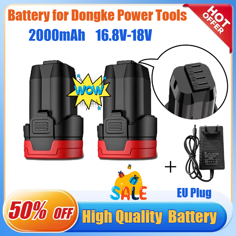 Power Tools Used - 16.8V/18V 2.0Ah Battery for Dongke Brushless