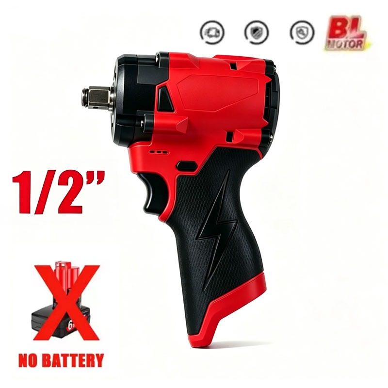 Power Tools Milwaukee - 12V Brushless Electric Impact Wrench Cordless