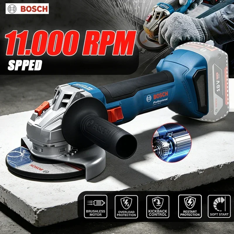 Power Tools Cordless - BOSCH GWS 18V-8 Cordless Angle Grinder