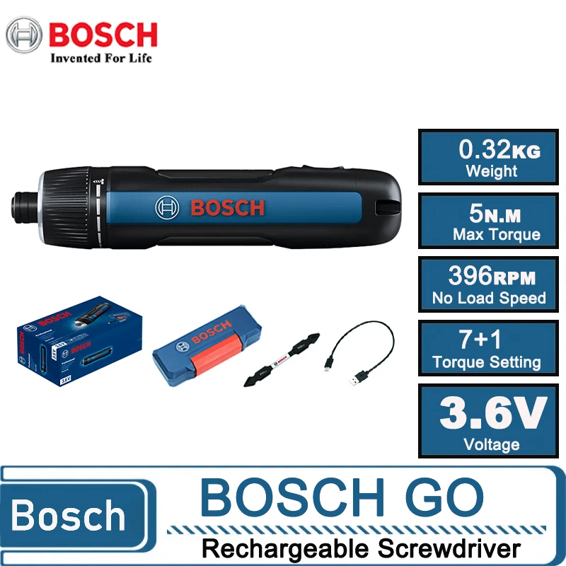Power Tools Cordless - Bosch GO 3 Cordless Electric Screwdriver,