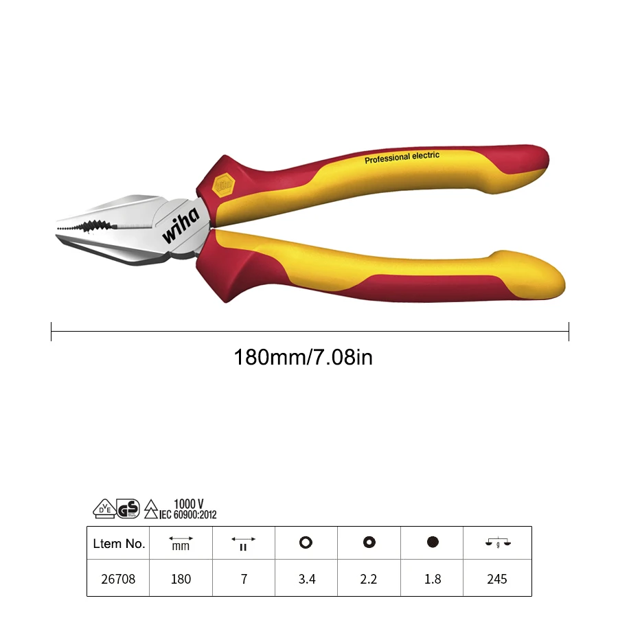 Wiha 1000V VDE Insulated Plier - đánh giá và giá Power Tools Germany