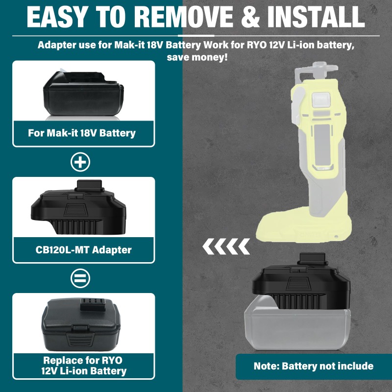 HAKSINKY Battery Adapter for R - đánh giá và giá Power Tools Milwaukee