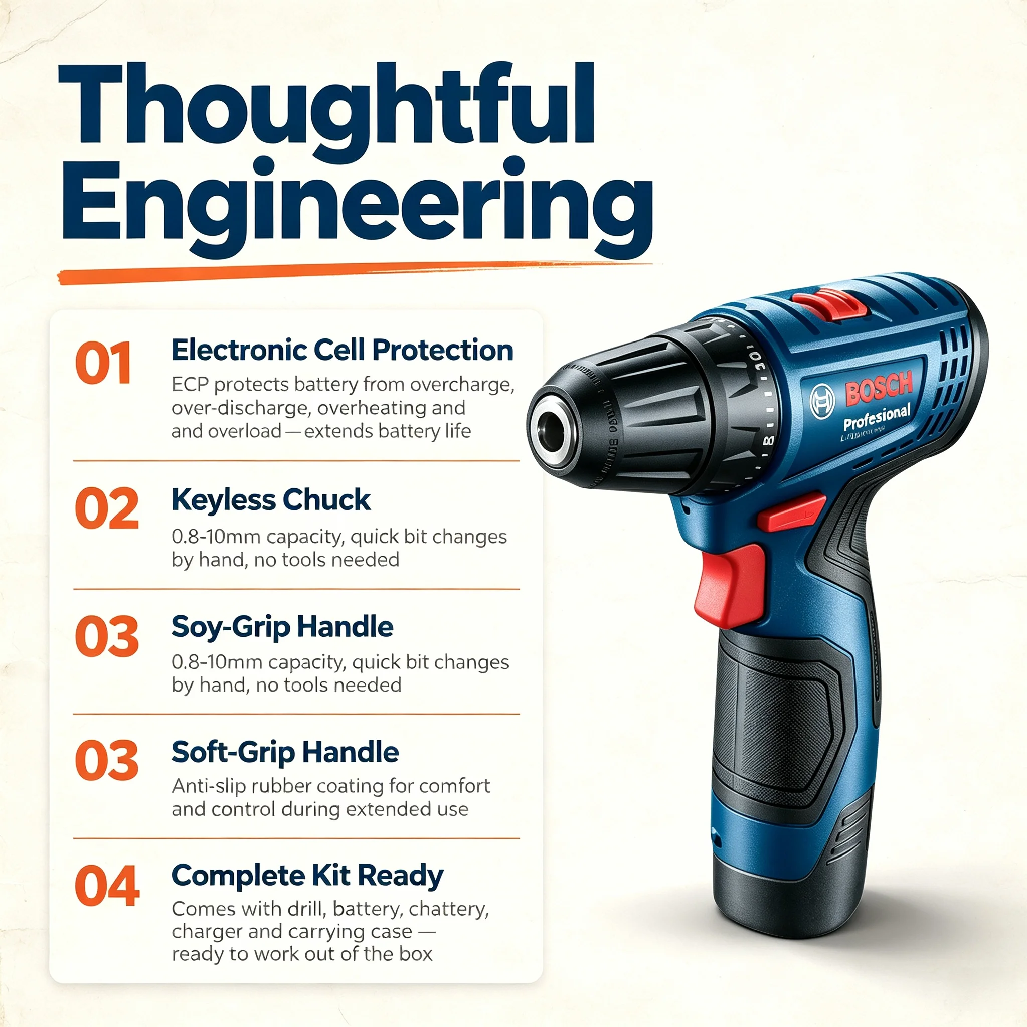 Bosch Professional GSR120-LI 1 - đánh giá và giá Power Tools Hand Tools