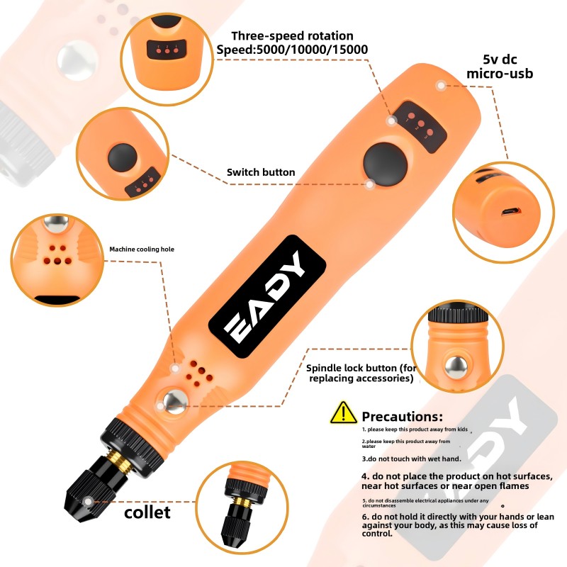 USB Cordless Rotary Tool Kit – - đánh giá và giá Power Tools Used