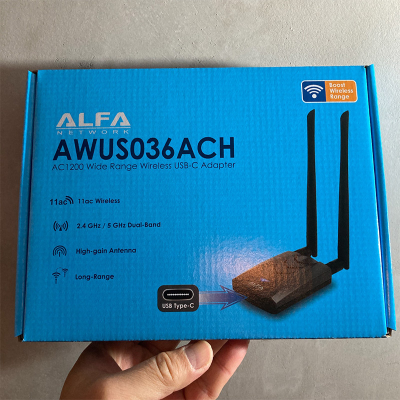 New ALFA AWUS036ACH Uses RTL88 - đánh giá và giá Power Tools For Linux