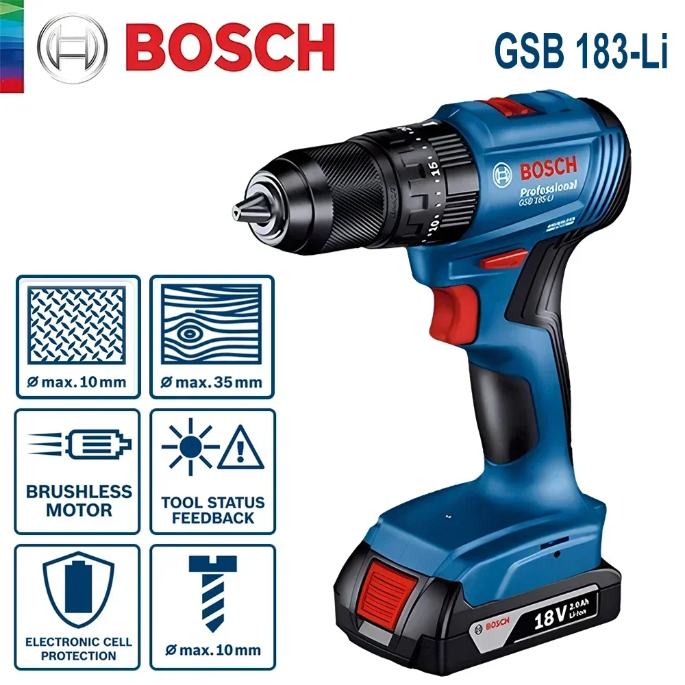 Bosch GSB183-LI 18V Cordless I - đánh giá và giá Power Tools Hand Tools