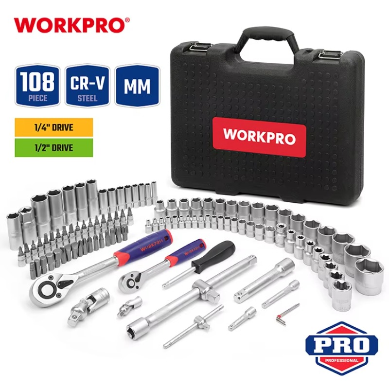 108pcs Professional Mechanics  - đánh giá và giá Power Tools Hand Tools