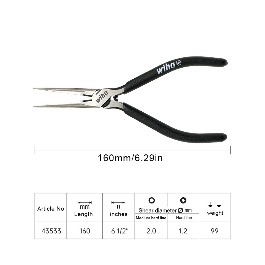WIHA 1Pcs Snip Nose Pliers Lon - đánh giá và giá Power Tools Germany