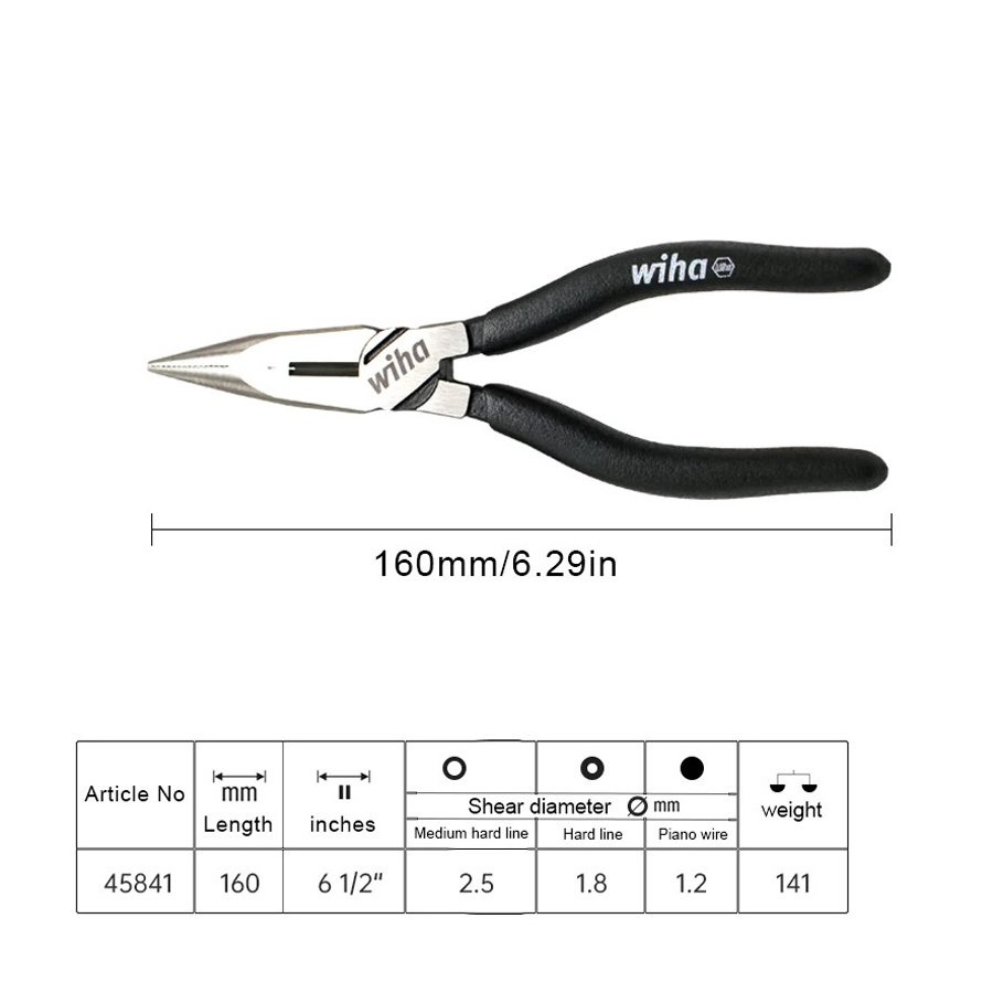 WIHA 1Pcs Snip Nose Pliers Lon - đánh giá và giá Power Tools Germany