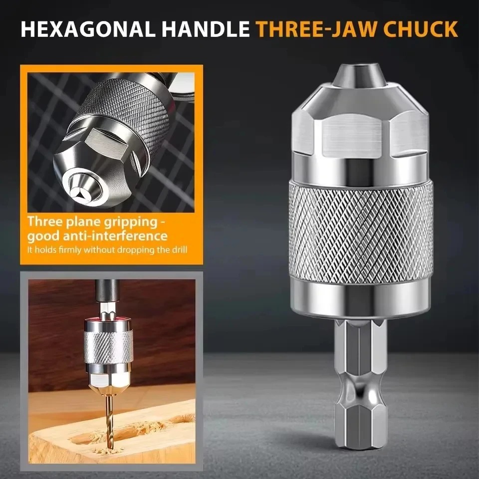 3-Jaw Keyless Drill Chuck Adap - đánh giá và giá Power Tools Used
